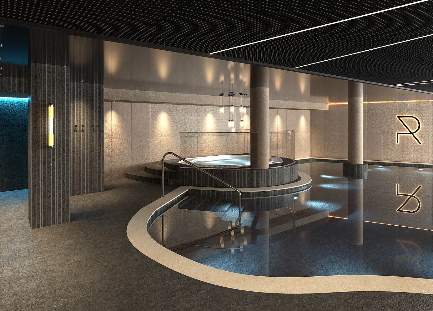 OUTSIDE AND INSIDE POOLS